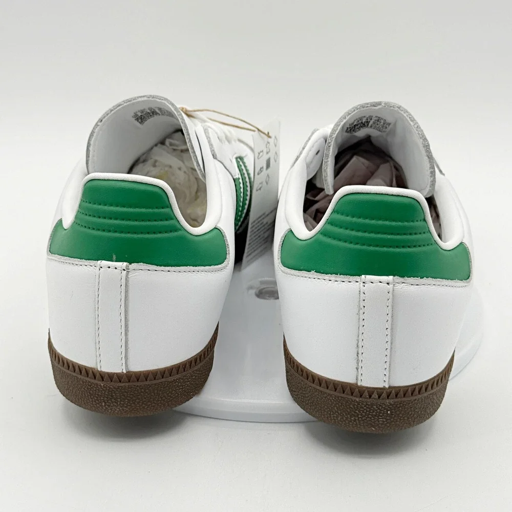 Adidas Samba OG Size 12 Mens Cloud White/Green IG1024, NEW
